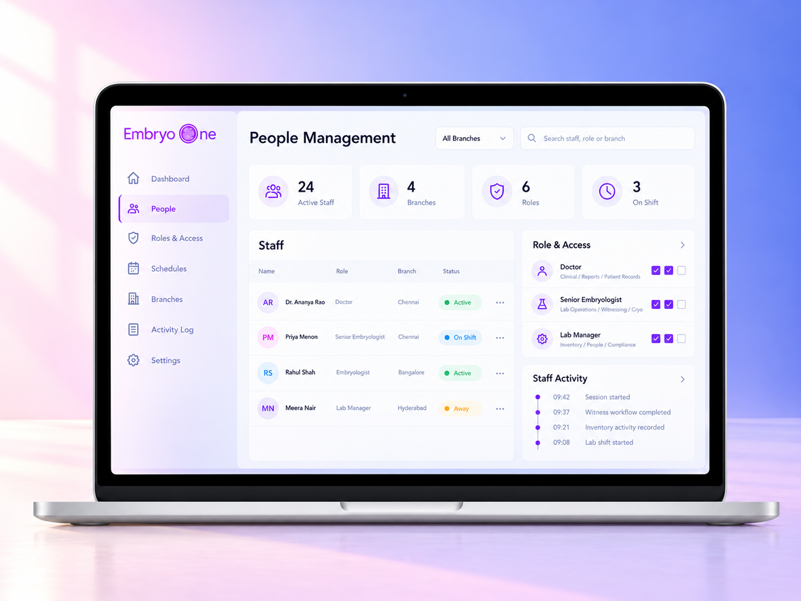 EmbryoOne People managment